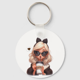 Love coffee keychain
