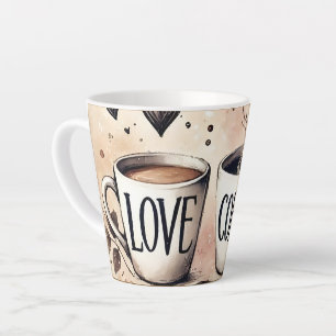 love coffee latte mug
