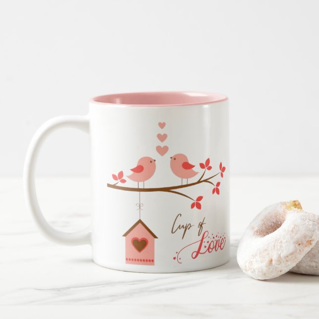Love Coffee Mug – Cherish Every Sip (With Donut)