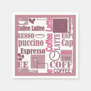Love coffee napkin