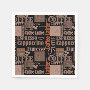 Love coffee pouf napkin