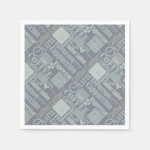 Love coffee pouf napkin