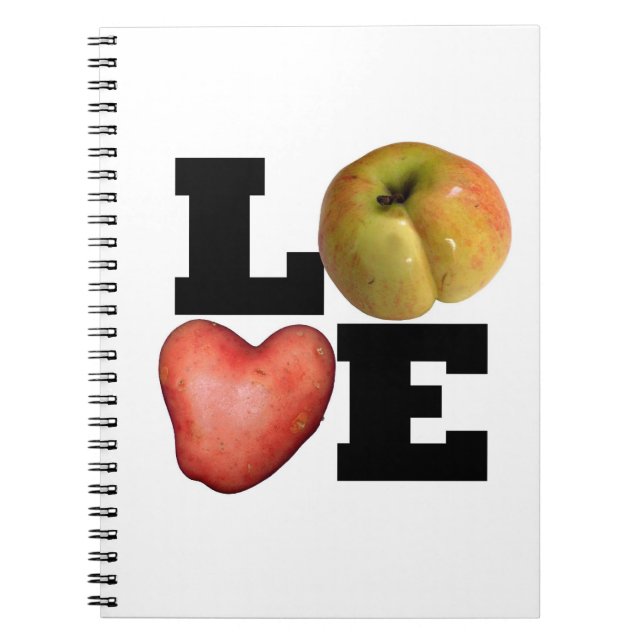 LOVE Collection Heart Potato Notebook (Front)