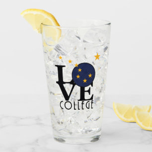 LOVE College Alaska Glass