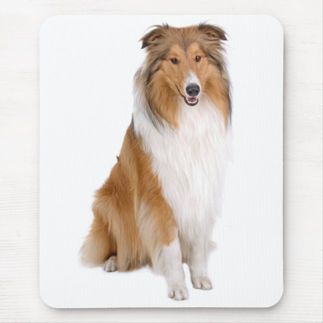 Love Collie Puppy Dog (Lassie) Mousepad (Front)