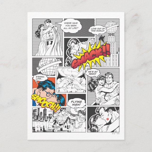 Love Comic Slides Postcard (Front)