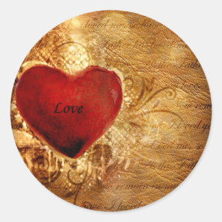 Love Conquers All Classic Round Sticker
