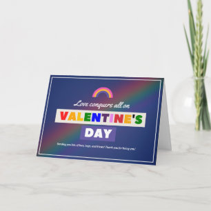 Love Conquers All on - LGBTQ Valentine's Day Card
