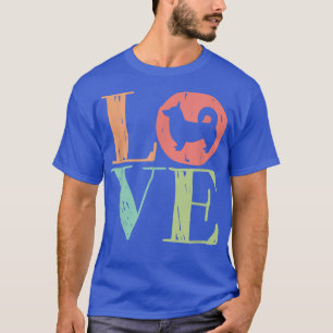 Love Corgi Cute Retro Dog Lover T-Shirt