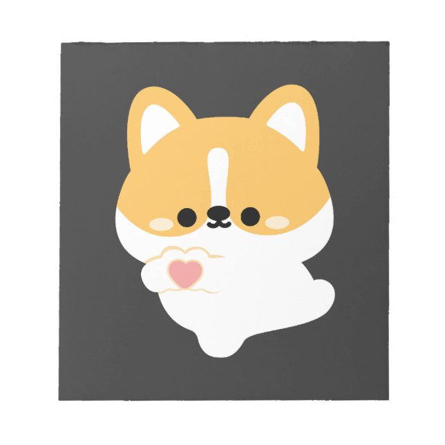 Love Corgi Notepad (Front)
