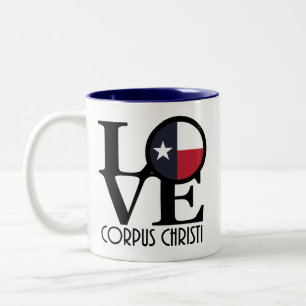 LOVE Corpus Christi 11oz Two-Tone Coffee Mug