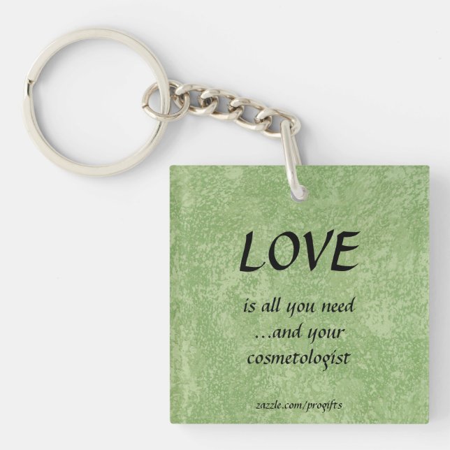 Love Cosmetologist Keychain (Front)
