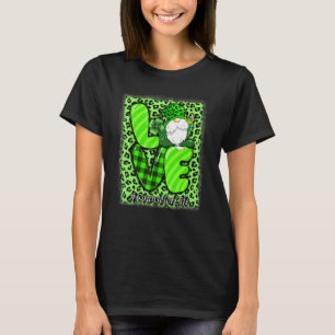 Love Counsellor Life Leopard Shamrock Gnome St Pat T-Shirt