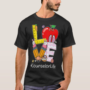 Love Counsellor Life Life Funny Easter Day Bunny E T-Shirt