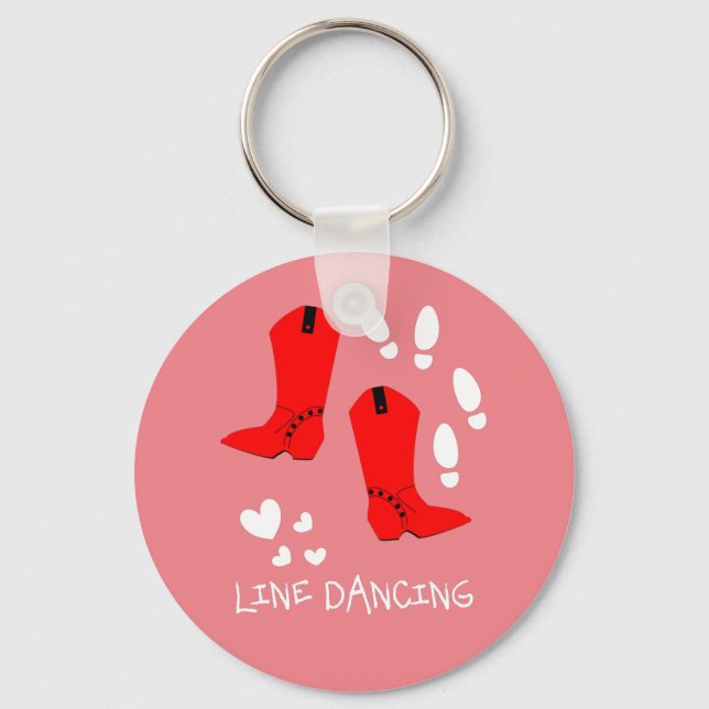 Love Country Line Dancing Keychain (Front)