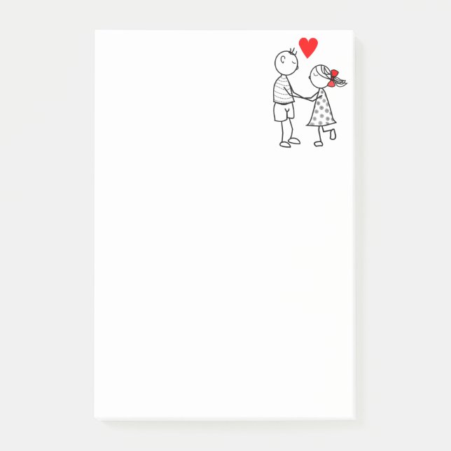 Love Couple Post-it® Notes - personnalisable (Devant)