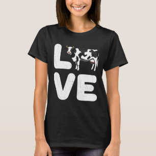 Love Cow Dairy Farmer Farm Animal Premium T-Shirt