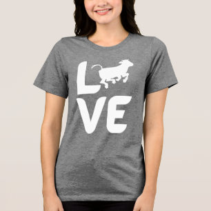 LOVE Cow Women’s Shirt – Cute Farm Animal Lover 