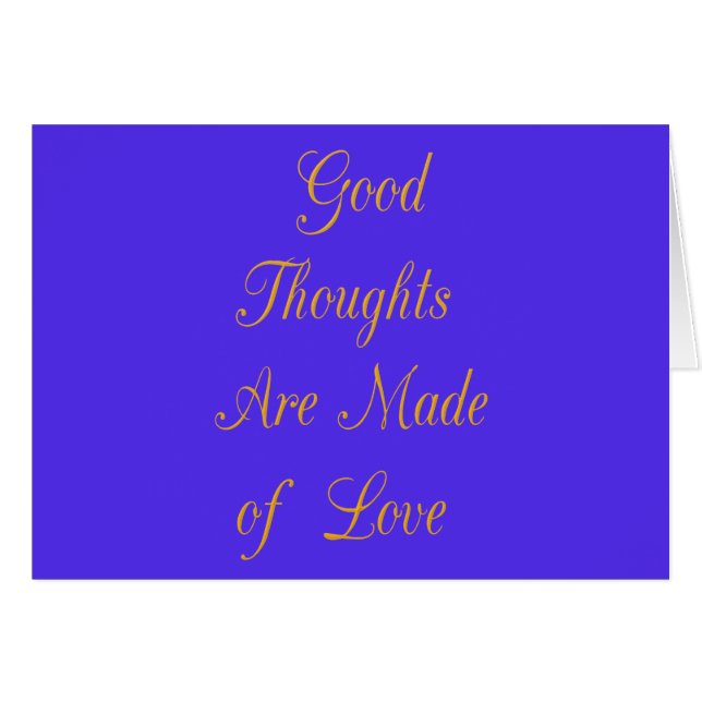 Love Create Your Own Good Thoughts (Devant horizontal)