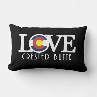LOVE Crested Butte Colorado Lumbar Pillow