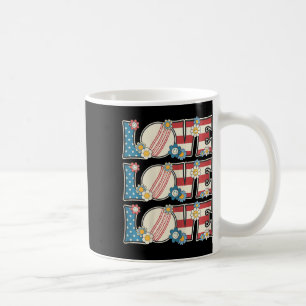 Love Cricket Lover Outfit Women Teen Girls Patriot Coffee Mug