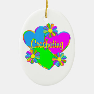 Love Crocheting Ceramic Ornament