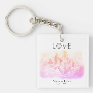 *~* "LOVE"  Crystals Events  SWAG Weddings Keychain