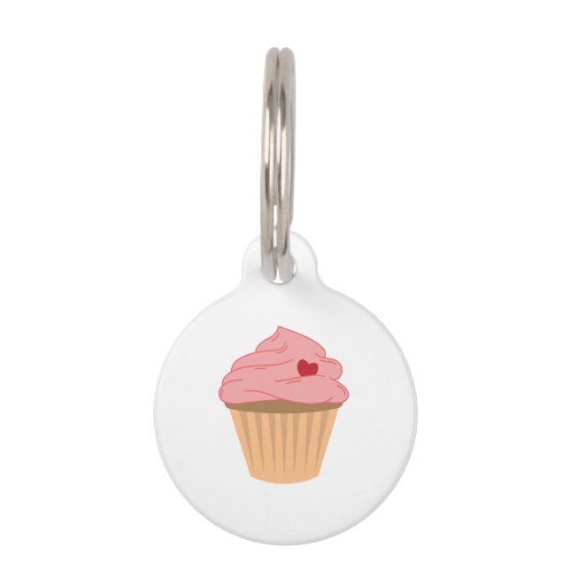 Love Cupcake Pet Tag (Front)