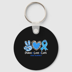 Love Cure Ataxia Awareness Support Gifts 1 Keychain