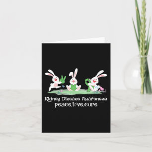Love Cure Green Ribbon Kidney Disease Awareness Ea Card