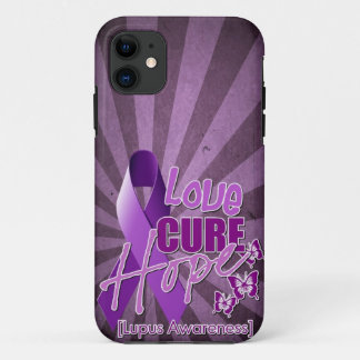 Love, Cure, Hope [lupus awareness] iPhone 11 Case