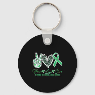 Love Cure Kidney Disease Awareness Gifts Keychain