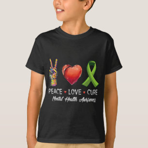 Love Cure Mental Health Awareness Men Women Kids T-Shirt