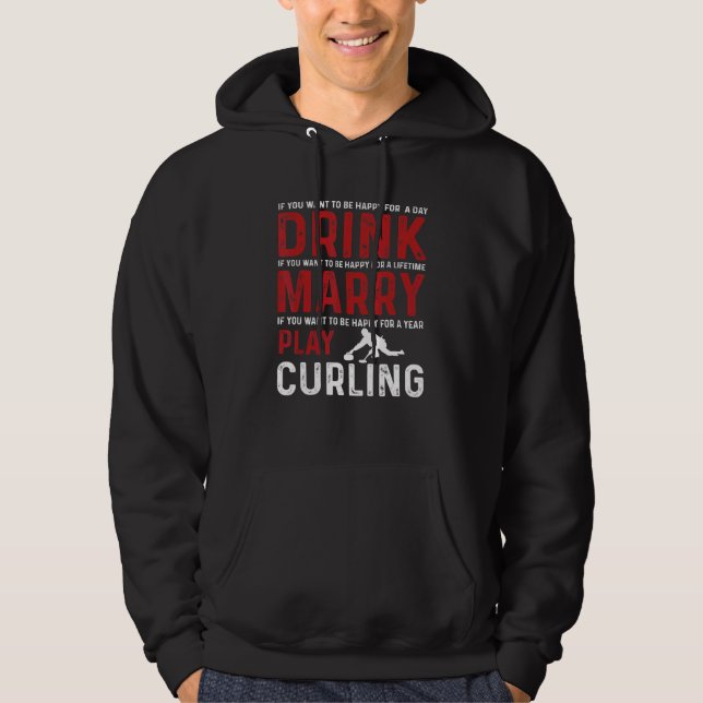Love Curling Team Hoodie (Front)