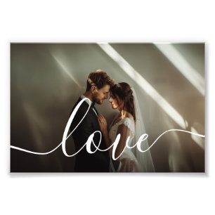 'Love' Custom couple photo Print