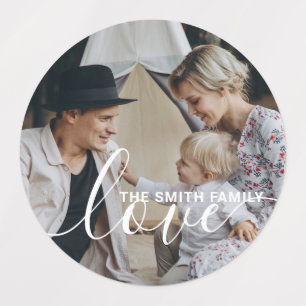 'Love' Custom family photo with custom name