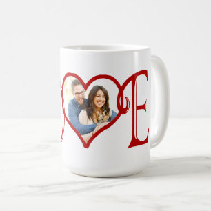 LOVE custom Heart photo Coffee Mug