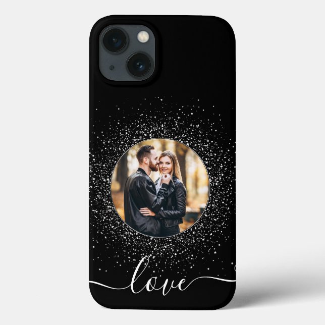 LOVE Custom Photo Black Case-Mate iPhone Case (Back)