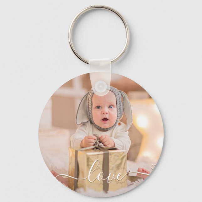 LOVE Custom Photo Keychain (Front)