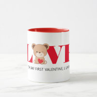 "LOVE" Cute Bear Valentine's Day Mugs