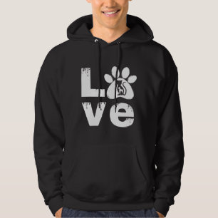 LOVE CUTE PET PAW LOVER HOODIE