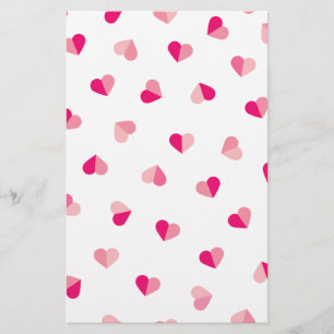 Love Cute Pink Heart Pattern Flyer