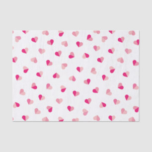Love Cute Pink Heart Pattern Tissue Paper