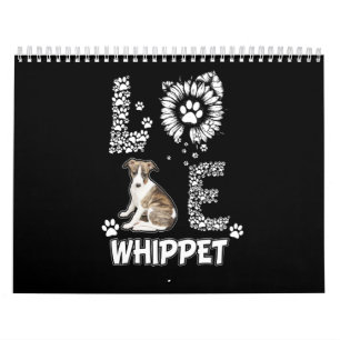Love cute Whippet Calendar