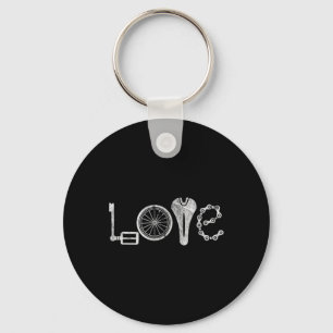 Love Cycling Biking Bicycle Rider Bike Riding Keychain