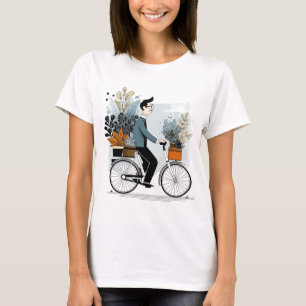 Love Cycling – Minimalist Bicycle Design T-Shirt