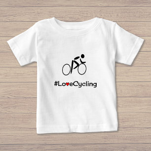 Love Cycling slogan cyclist Baby T-Shirt