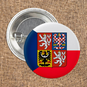 Love Czechia & Czech Flag fashion / sports fans  1 Inch Round Button