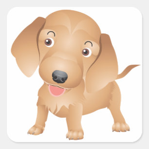 Love Dachshund Puppy Dog Sticker / Seal