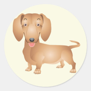 Love Dachshund Puppy Dog Sticker / Seal